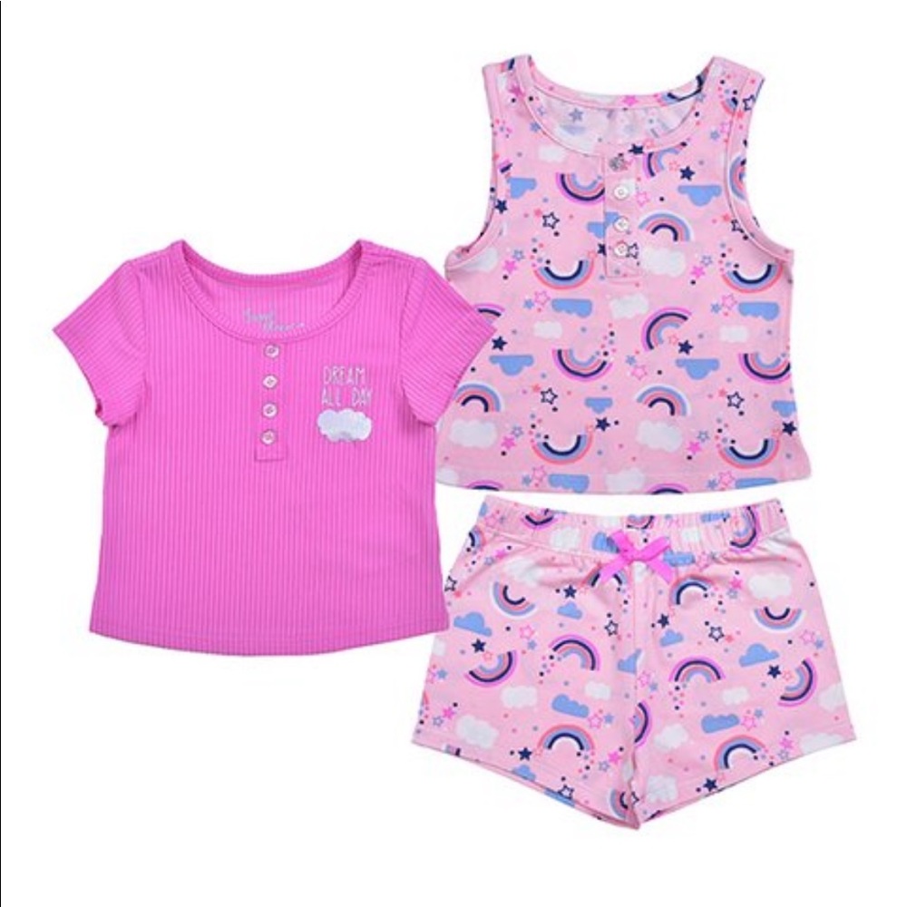 Sweet Dreams Purple & Blue 'Dream All Day' Pajama Set